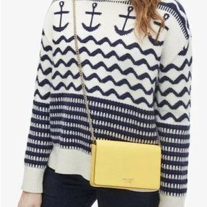 Kate Spade Spencer Yellow Chain Crossbody Wallet Bag